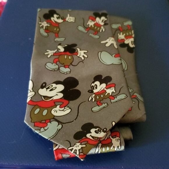 DISNEY MICKEY MOUSE Men's Neck Tie Vintage MAN'S - Picture 8 of 8